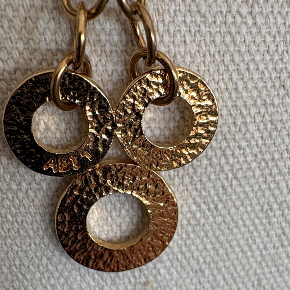 Celine Gold Necklace with Circular Charms - Picture 8 of 10